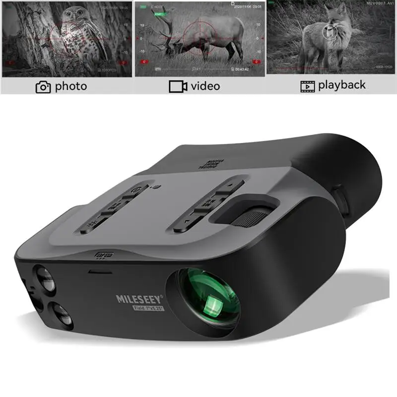 Mileseey BNV20 Night Vision Binoculars Camera Record Infrared 200m Dual IR 40x Zoom for Hunting Camping Fishing Surveillance