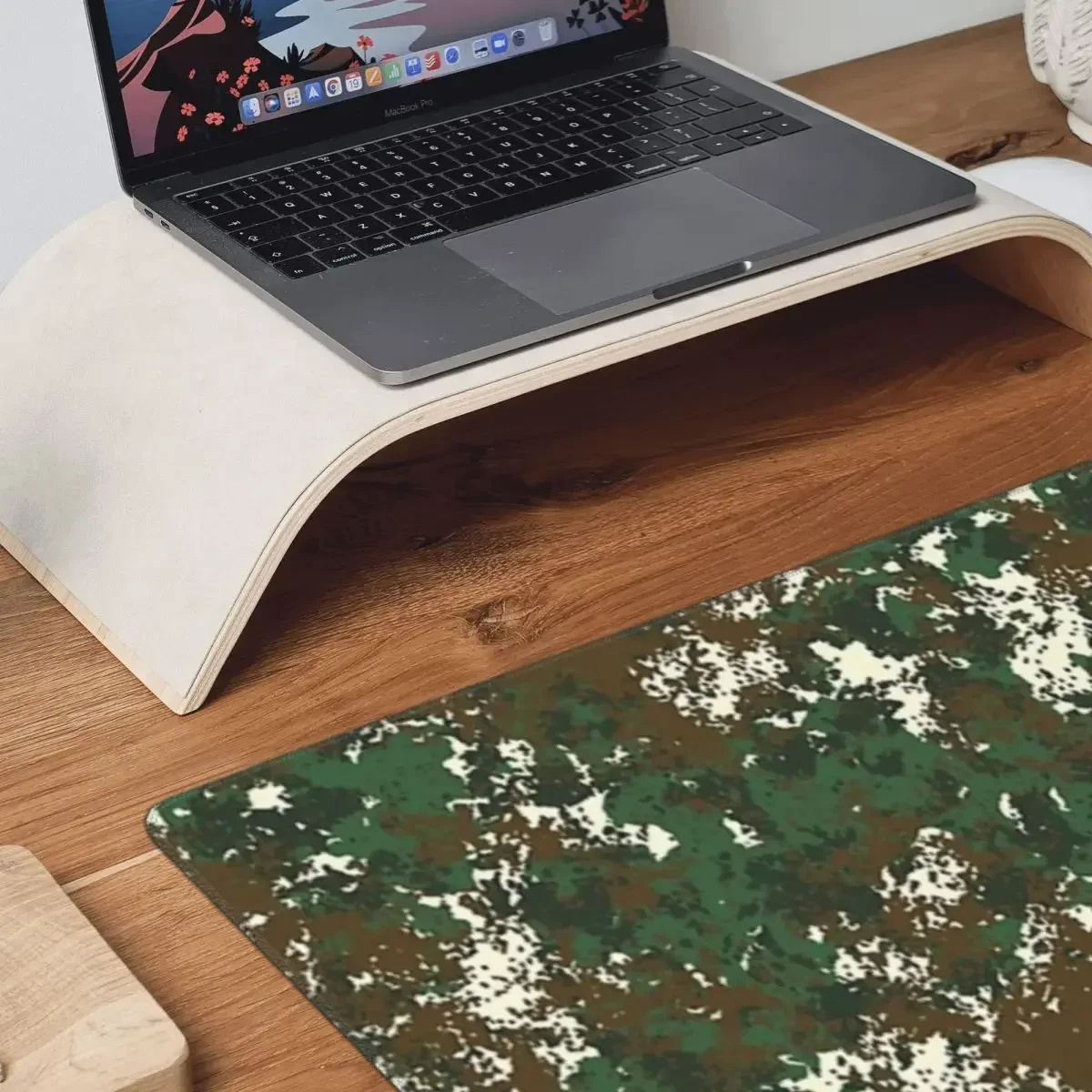 Flecktarn Camouflage Large Mouse Pad Computer Keyboard Mouse Mat Gamer PC Laptop Desk Mat Office Accessories Table Mats