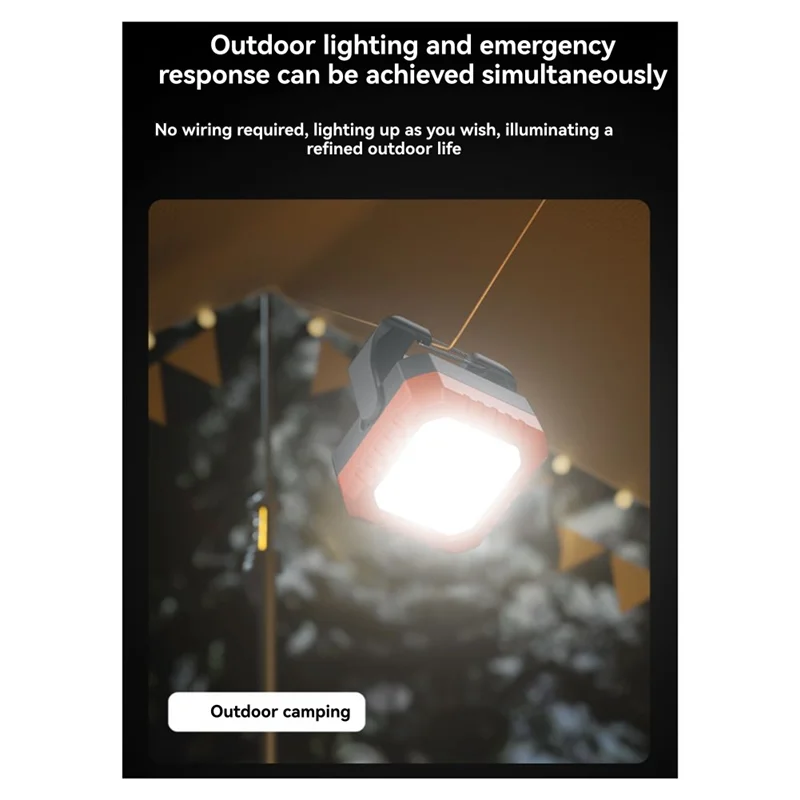 A95I-COB LED Rechargeable Mini Keychain Light Waterproof USB Charging High-Intensity Outdoor Work Lamp With Magnet Floodlight