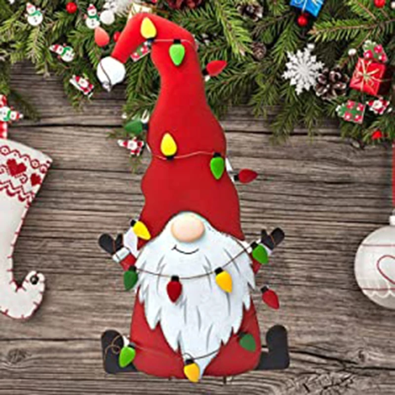 Christmas Lawn Stakes Decorations for Xmas Dwarf Outdoor Lawn Decorations Xmas Garden Signs with Stake for Party Drop shipping