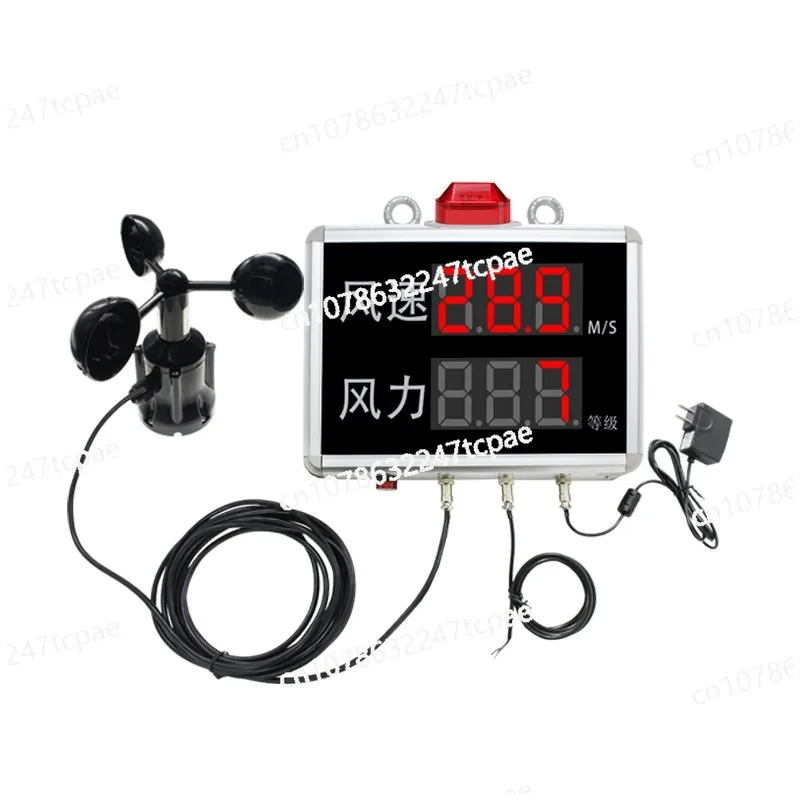 

Bluetooth Wind Speed Wind Display Control Alarm Outdoor LED Large Screen Construction Site Kanban 485 Three Cup Sensor