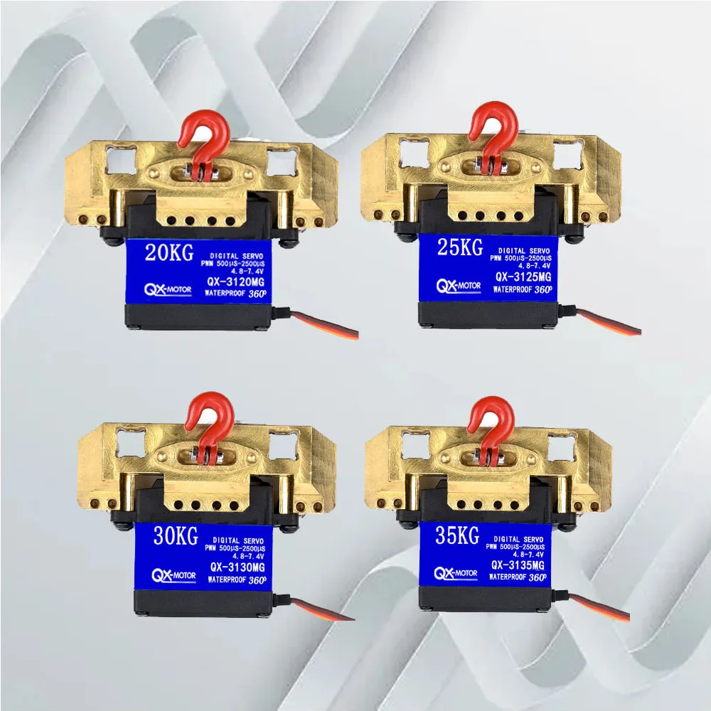 

Winch wheel 20kg 25kg 30kg 35kg Waterproof Servo 25T high torque steering gear Operat voltage 4.8V–7.4V