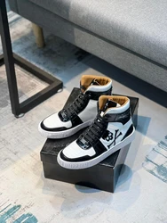 2024 Fashion New Men SKULL Sports Sneaker None-Slip High top shoe hot drill High Quality Walking Classic Casual Shoes