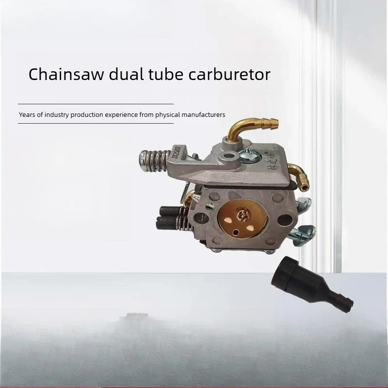 WT-856 carburetor assembly with oil pipe and primer, stable fuel supply for 45/52/58CC logging chainsaw