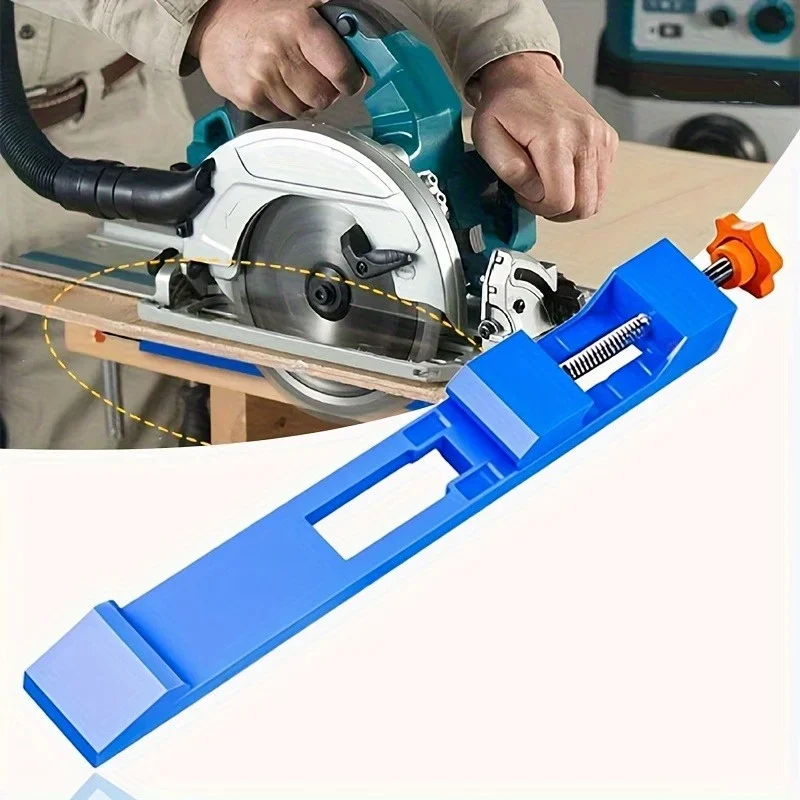 Adjustable Circular Saw Guide Rail ABS Cutting Machine Base Positioning Locking Clamp Woodworking Tool Holder Gift