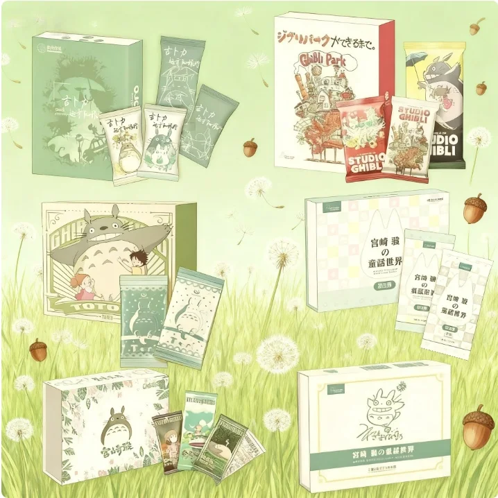 

2025 Complete Lineup карты серии Миядзаки Хаяо, бустерная коробка, детские настольные карты и хобби в стиле аниме, подарки на день рождения для детей