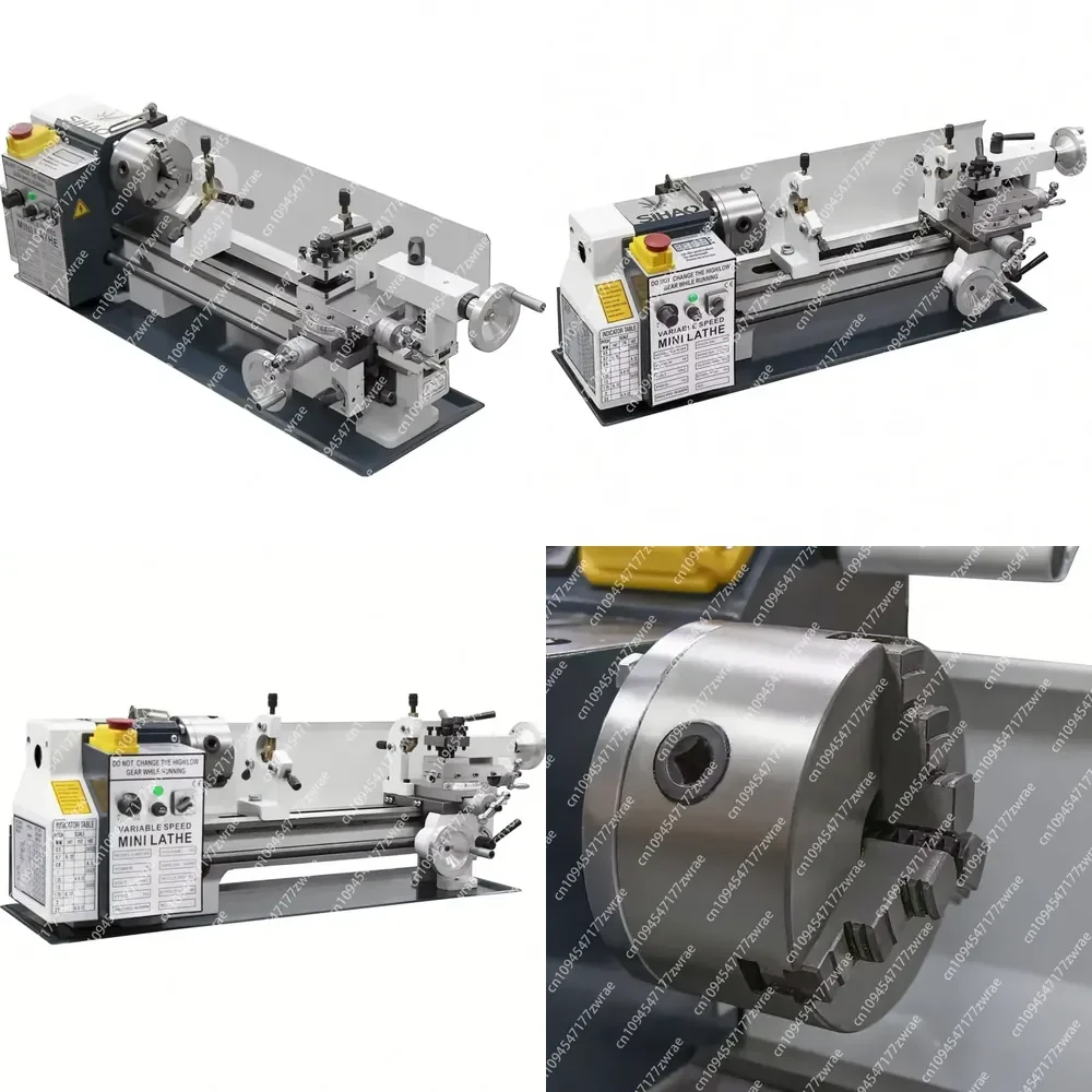 Used Manual Lathe Machine Medium Duty 220V  4 Tool Stations 1.5 Meter Conventional Horizontal Lathe