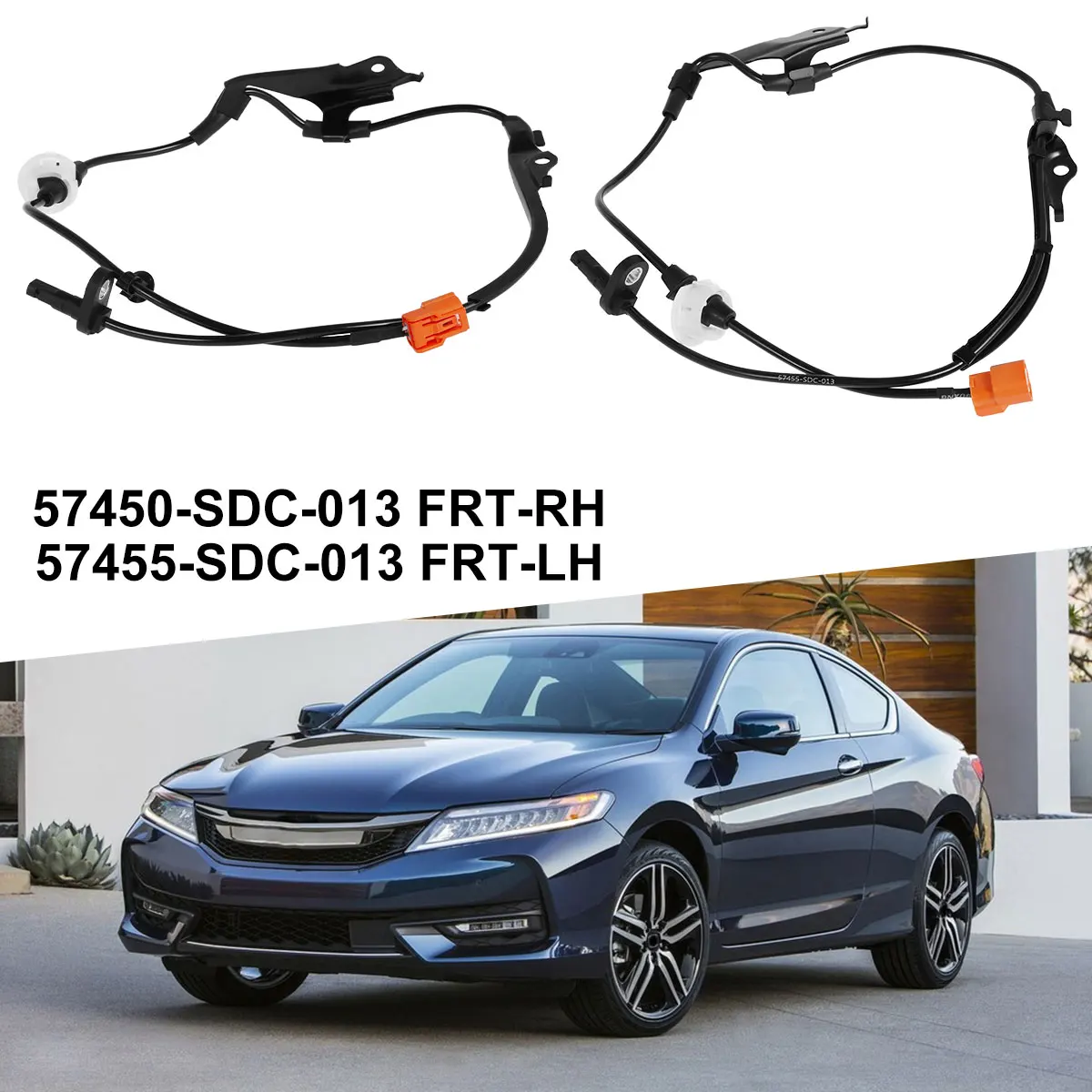 

ABS Датчик скорости совместимый TSX 2004-2008 ACCORD 2003-2007 сменный Высокочувствительный передний левый/правый датчик скорости автомобильного колеса