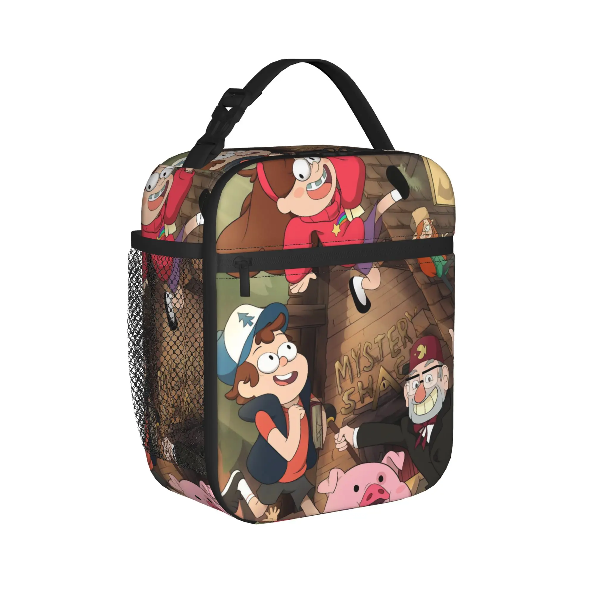 Insulated Lunch Bag G-Gravity Falls Product  Lunch Container Ins Style Thermal Cooler Bento Box For School
