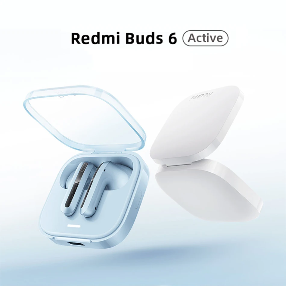 Global Version Xiaomi Redmi Buds 6 Active TWS Earphone Bluetooth 5.4 30h Long Battery Anti Wind Noise Wireless Headphone Headset