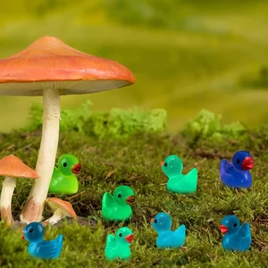 Luminous Mini Ducks Moss for Home Decor, MicrosandScape, Duck Miniature stickers, Fairy Garden Access, shine in the dark, 200 pcs, 100 pcs, 50pcs 8 Main Fairy Sales for Decoration - №4