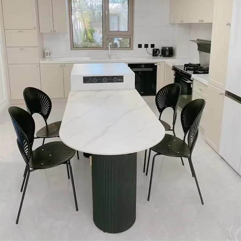 wrought iron table leg rock slab, coffee table bar base, metal Roman column semicircle, support column dining table