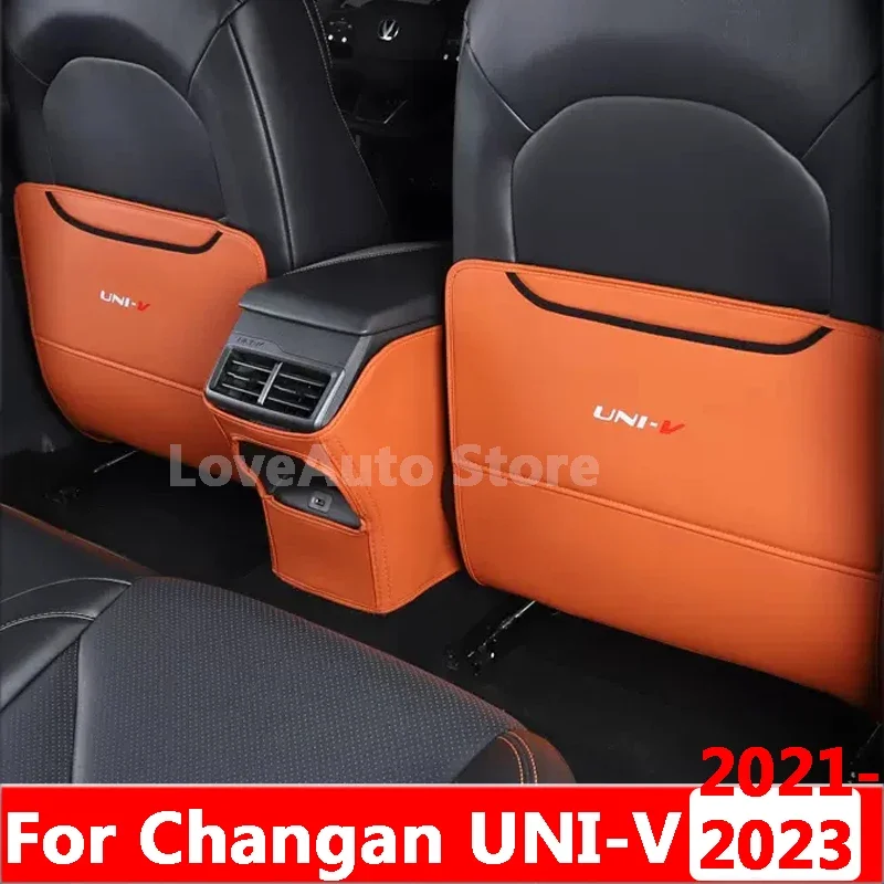 

For Changan UNI-V UNI V 2022 2023 Car Rear Seat Anti-Kick Pad Rear Seats Cover Back Armrest Protection Mat Accessories