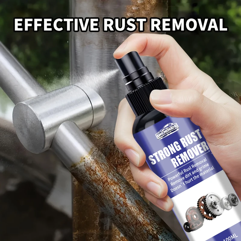 Universelles Rostentfernungsspray, Konverterspray zum Entfernen von Eisen, Rostentferner aus Metall, geeignet für Autoteile, Reifen, Felgen, Türen usw., effektive Reparatur und Polieren