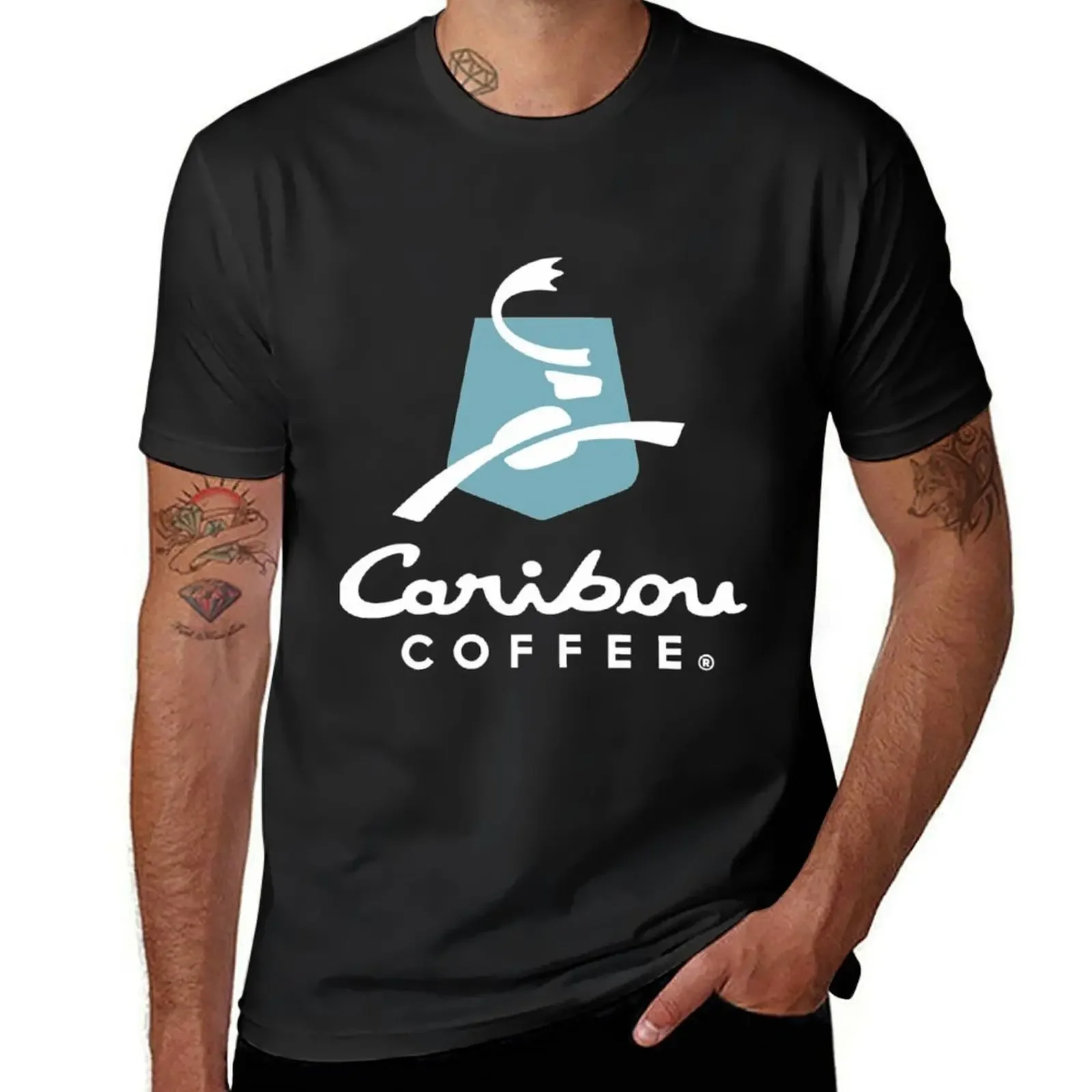 Caribou Coffee m-erchandise T-Shirt vintage t shirts blanks oversized t shirt cute tops Men's clothing