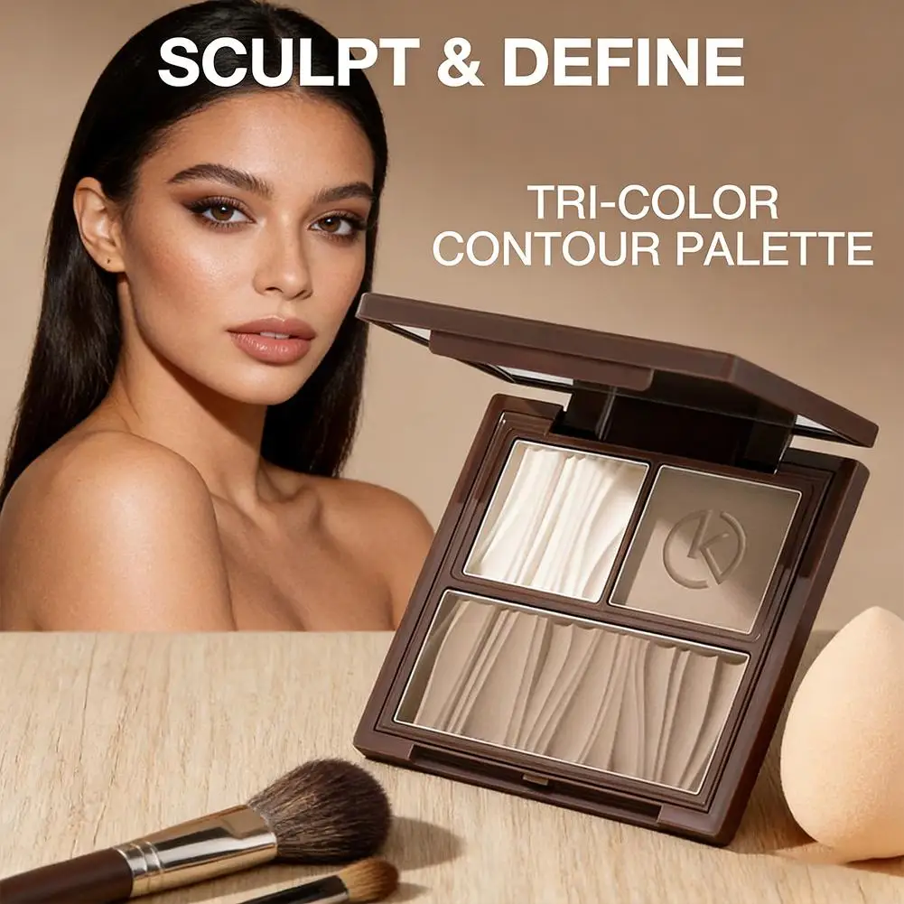 Makeup Palette Contour Highlighter Eyeshadow Warm Glow Cool Moon Glow Submicron Powder Compact Travel Friendly