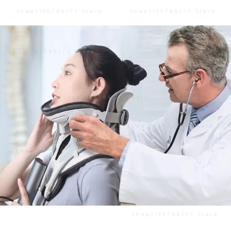Neck support Anti-bow neck tilt orthotics Household physiotherapy traction artifact Fixed support