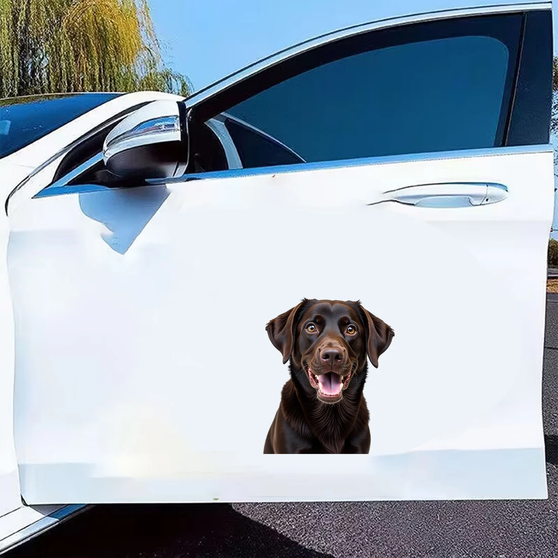Three Ratels CG278 Cute dog cartoon animal wall stickers for home decoration computer decals car stickers