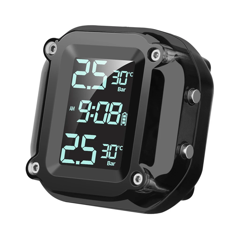 

Motorcycle External Tire Pressure Detector Front and Rear Tyre Sensor