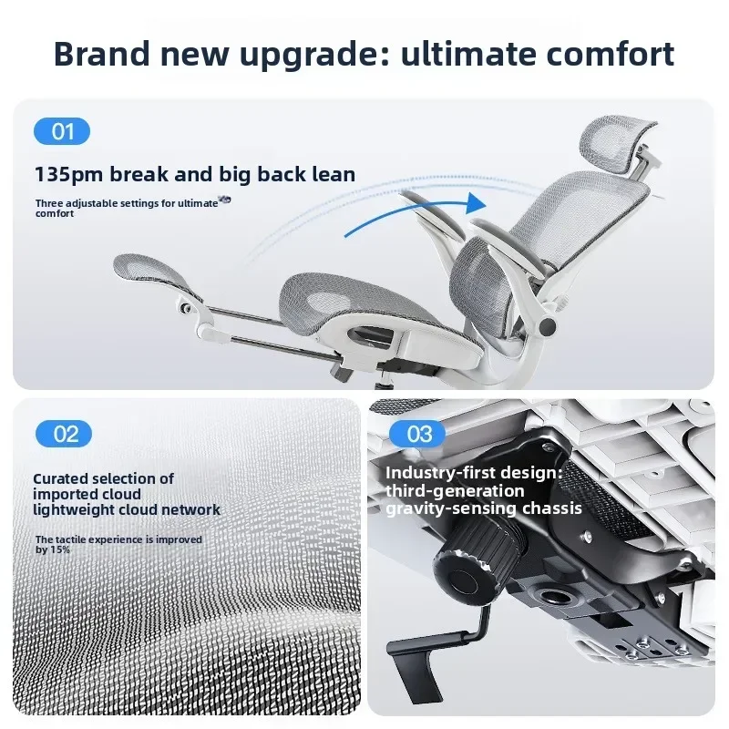 Exquisite Multi-functional Durable Ergonomic Chair Office Chair Computer Chair Breathable Mesh Office Chair Study Chair