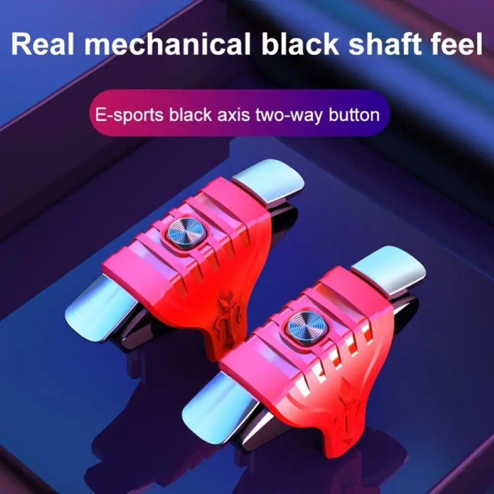 2 Stück Telefonspiel-Trigger für IPhone F01 Metallknöpfe Handyspiele Schießen Trigger-Controller Gamepad Yngы für PUBG