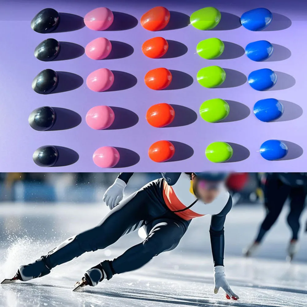 

5pcs Finger Cap For Short Track Speed Skating Gloves, Half Finger Protective Covers For Ice Skating Training And Races