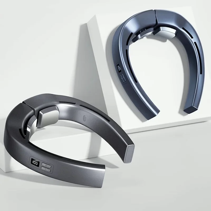 Подходит для мини-вентилятора для шеи емкостью 6000 мАч. Портативный холодильный вентилятор TEC для шеи. USB-зарядка. Безлопастной вентилятор для шеи. Мини-воздух c.