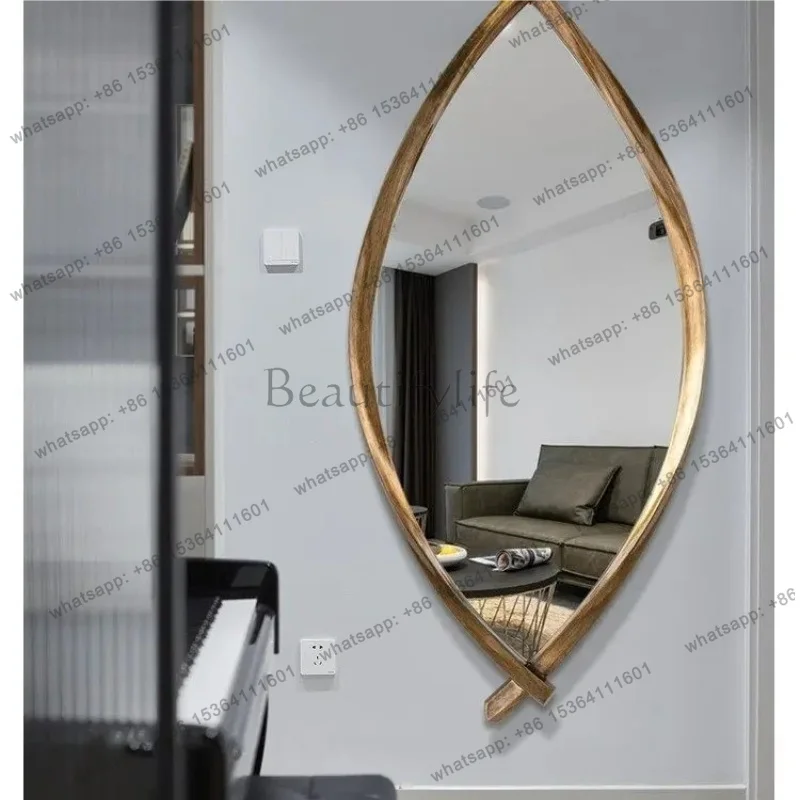 YJ Personalized and creative full-body full-length mirror American light luxury entrance artistic sense wall hanging fashion