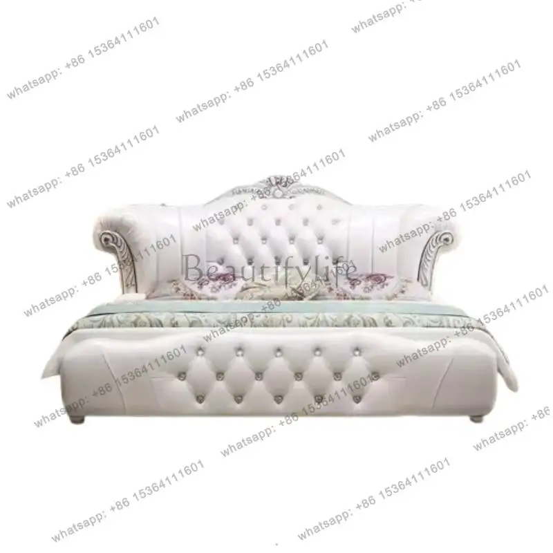 European Sheet Double Bed Base Upholstered Headboards Monster Double Bed Bases Single Camas De Dormitorio Furniture