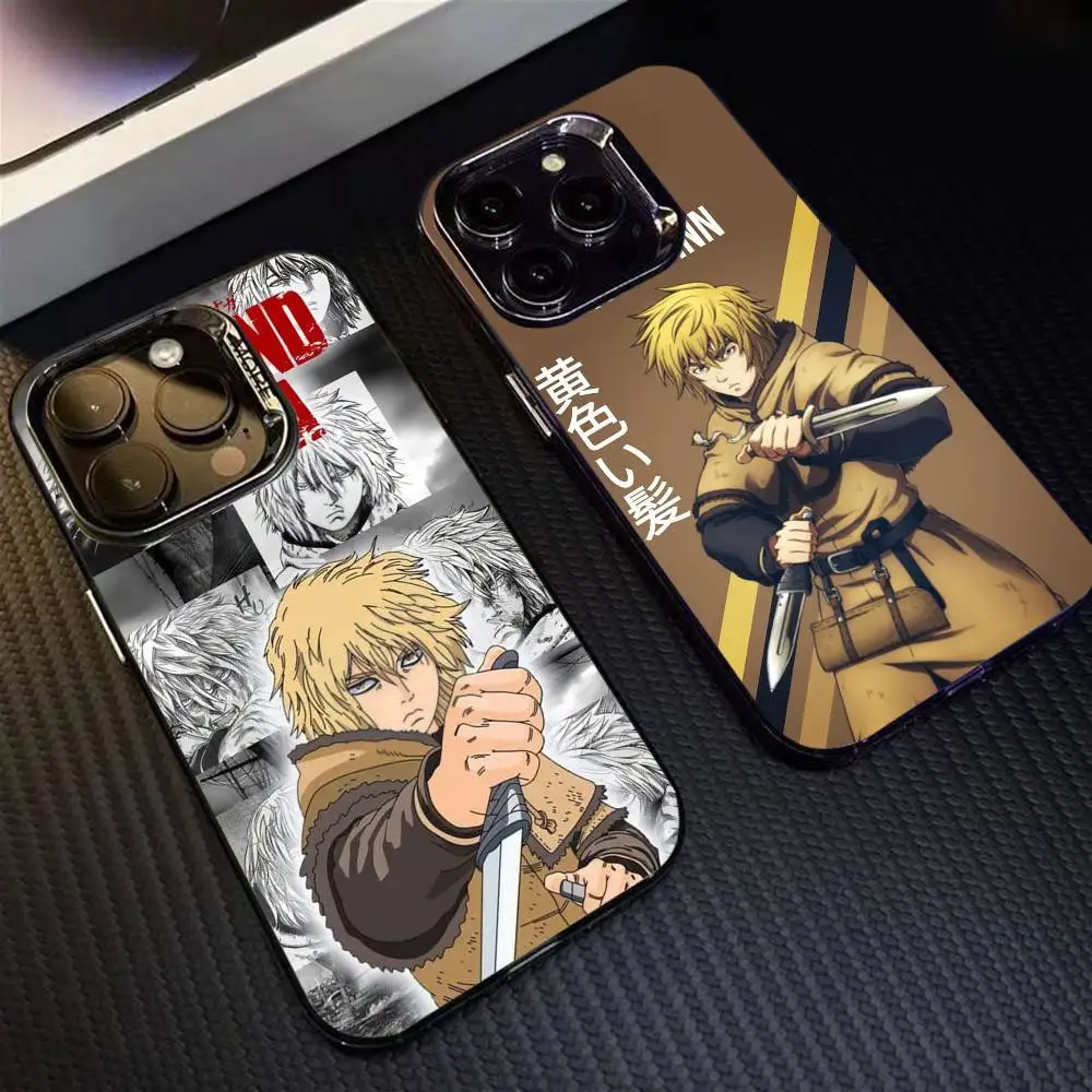 

V-Vinland S-Saga Phone Case For iPhone 16 17 15 14 12 13 Pro Max Black Color Shockproof Cover
