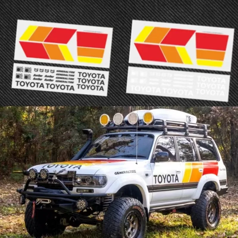 

Simulation Car Shell Car Stickers Stickers Decorative Parts for 1/8 1/10 RC Crawler Car SCX10 TRX4 TRX6 RC4WD D90 D110 1/16 LC80