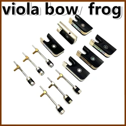 Viola Bow Ebony Frog+copper Screw Button Abalone shell violin Parts Accessories Stringed Instruments