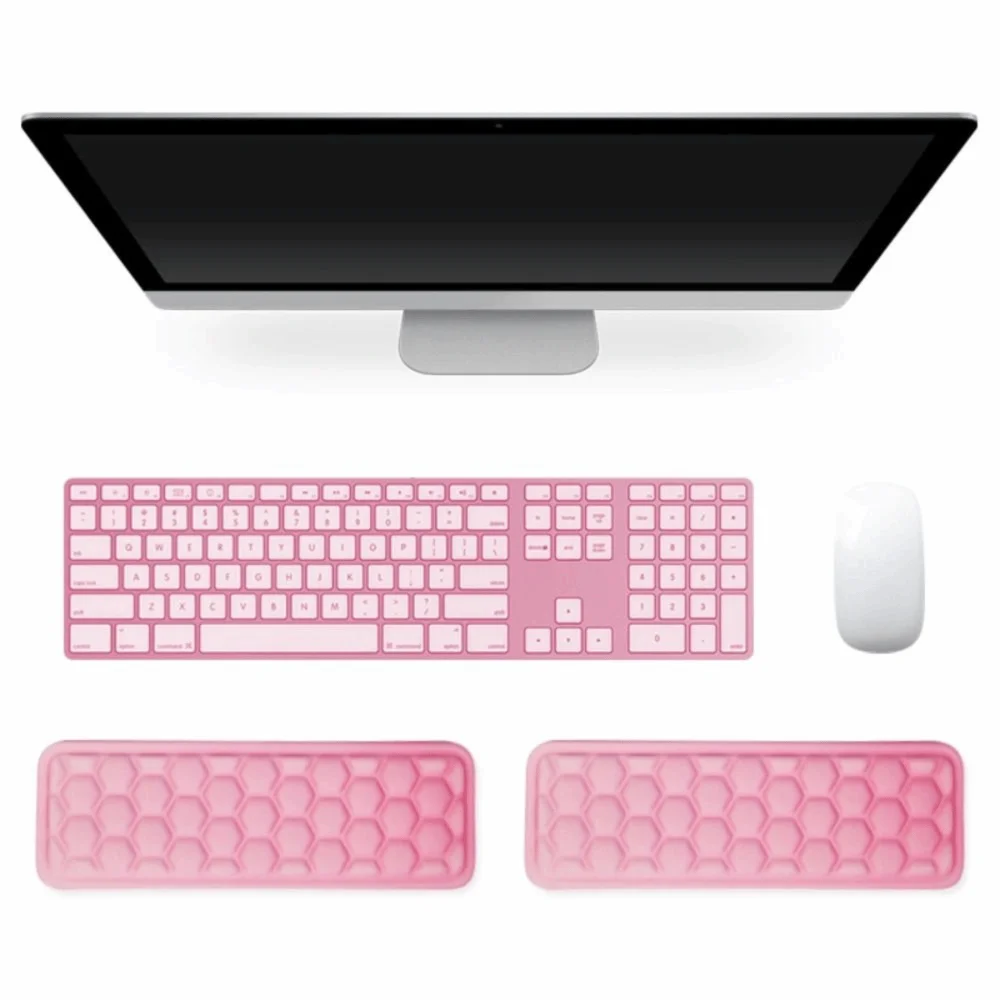 L-Shaped Desk Elbow Pad Ergonomic Memory Foam Wrist Rest Pain Relief Support Non-Slip Desk Edge Cushion Computer Keyboard