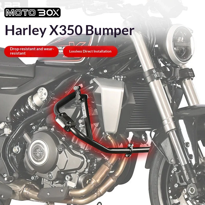 【Premium】For Harley-Davidson X350: modified fenders, engine protection bars, and other accessories designed to protect the frame
