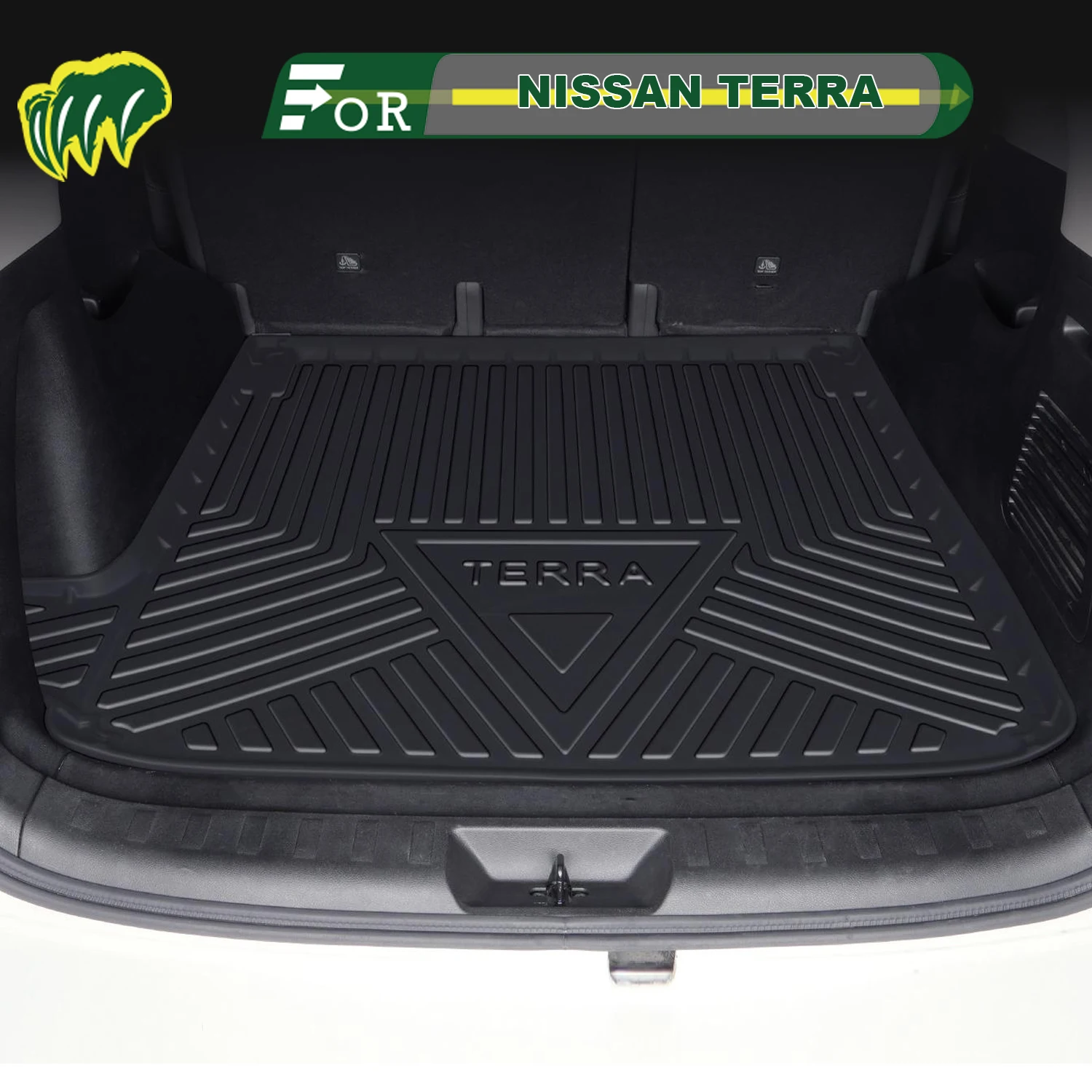 

For NISSAN TERRA 2018-2025 TPE Custom Fit Car Trunk Mat All Season Cargo Mat 3D Shaped Trunk Liner Rear Trunk Protection Mat