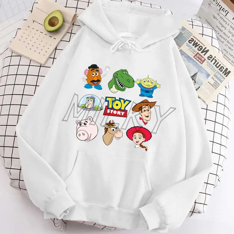 Woman Sweatshirts Toy Story Hoody Streetwear Harajuku Women\'s Hoodies Buzz Lightyear Woody Hoodie Clothing Women\'s Hooded Female