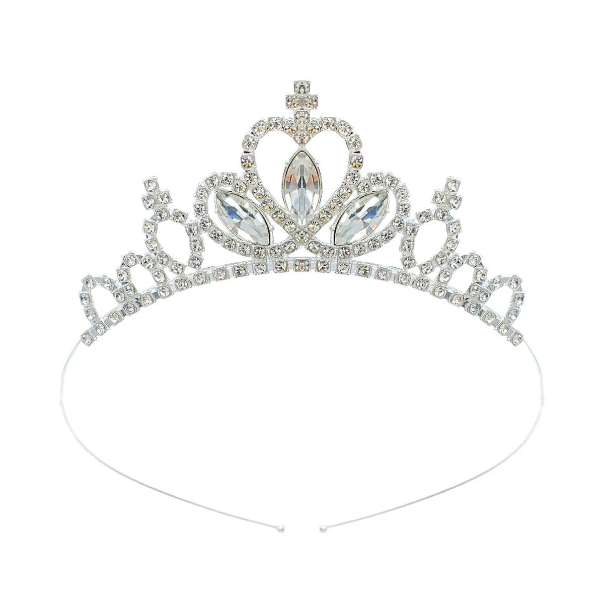 Princess Cute Crown Headwear Girl's Birthday Gift Hair Accessorie Fashion Headband Crown Wedding Party Accessiories Hair Jewelry image 2