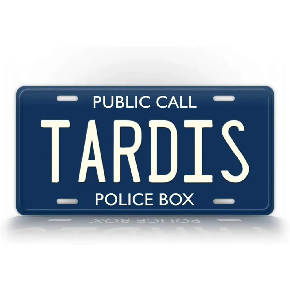 SignsAndTagsOnline Doctor Who Tardis Tin Sign Public Call Police Box Auto Tag Home Decoration Metal Wall Sign 16x12inch 40x30cm