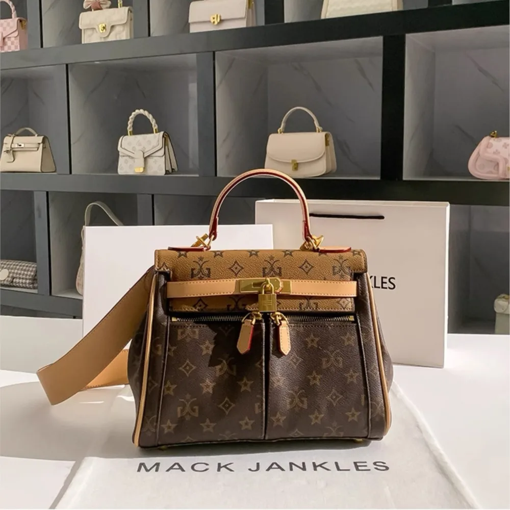 

MISS GAIL brand fashionable double pocket women's bag with large capacity 2025 new portable versatile single shoulder crossbody