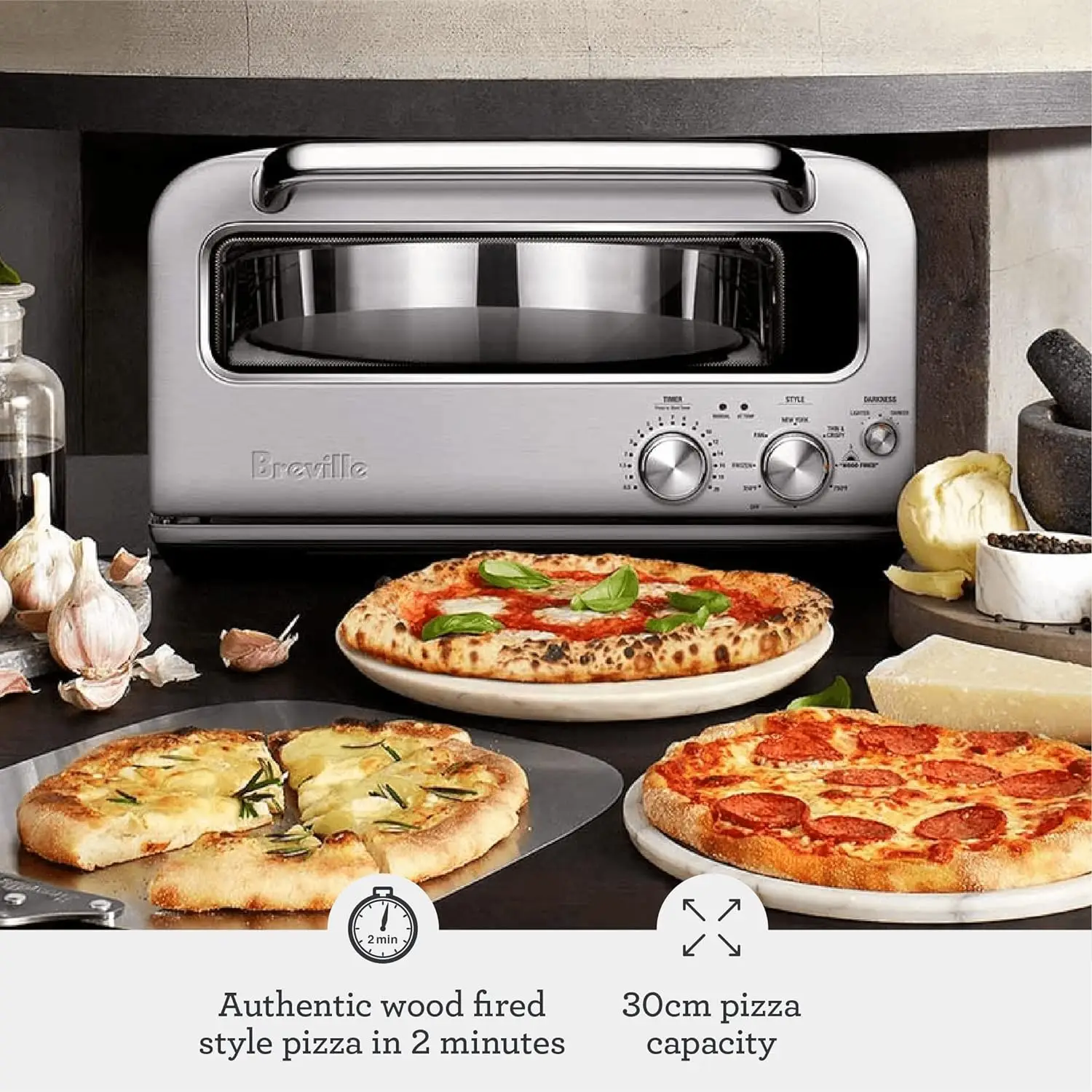 Smart Oven Pizzaiolo BPZ820BSS, Brushed Stainless Steel