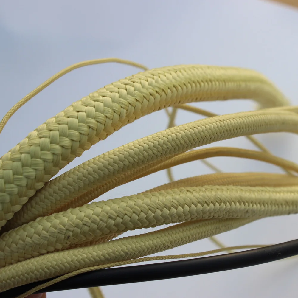Kevlar rope wear-resistant 8mm aramid fireproof braided cords