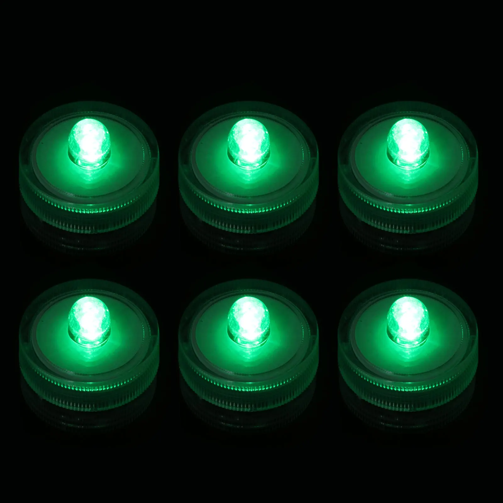 6 قطعة أضواء LED خضراء مقاومة للماء لعيد القديس باتريك مصباح ديكور للحفلات إضاءة المهرجانات ضوء الاستخدام المنزلي