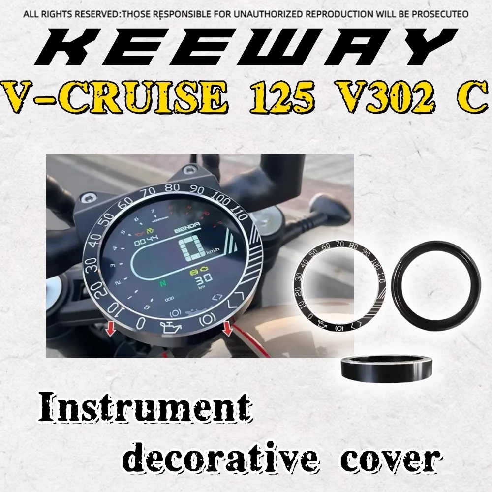 

FOR Keeway V Cruise 125 Keeway V302c modified instrument protection cover instrument decoration cover