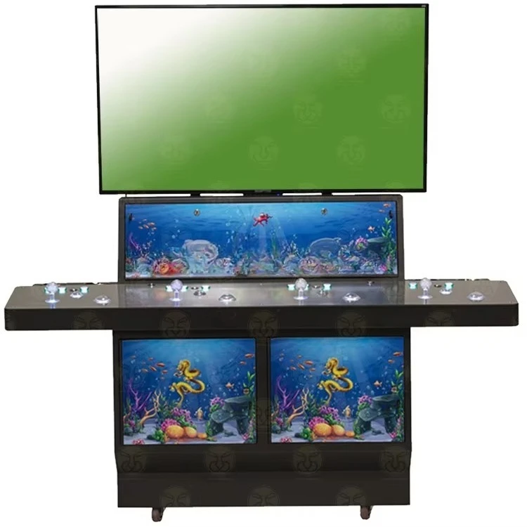 4 New World 50% Tall Handheld 4 Players Stand Up 55 Inch Metal Fish Game Cabinet