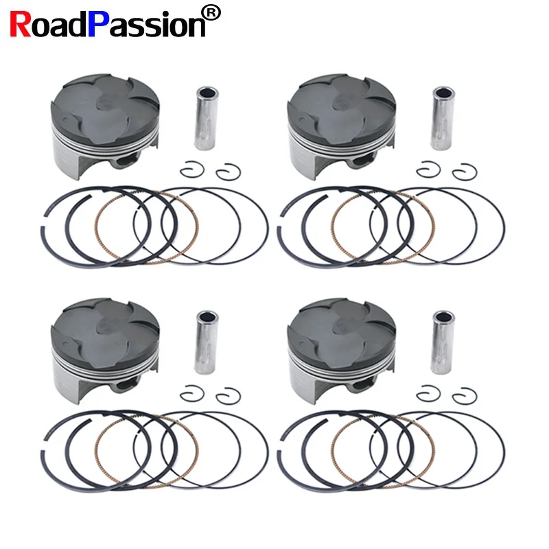 

4 Set Motorcycle Accessories Cylinder Bore STD~+50 Size 67mm 67.25mm 67.50mm Piston Rings Full Kit For HONDA CBR600 F5 CBR600RR