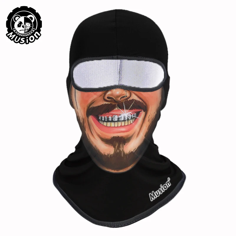 Musion Riding Mask Full Face Windproof Sun Protection Street Fashion Creative Design  Motorcycle Riding Skiing Camping