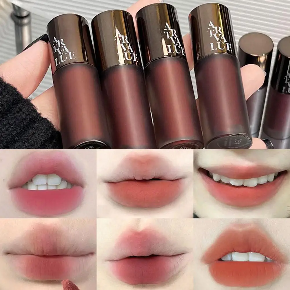 Art Value Rossetto punk (fango labbra opaco) Superficie nebulizzata Non asciugatura Abbigliamento comodo 6 colori per uso quotidiano/festa Durevole Adatto a Wome T5J1