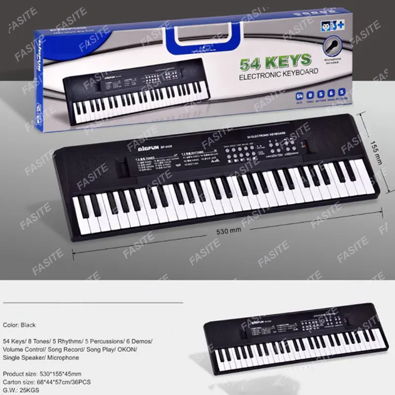 Synthesizer Controller Musical Keyboard Kids Electronic Organ Childrens 61 Keys Portable Teclado Controlador Electric Instrument