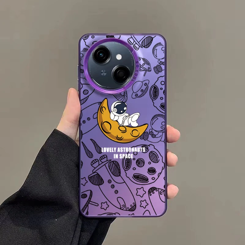 حافظة لهاتف Tecno Spark GO 1 Spark 30c 20c 10c 20 10 8c 7T 6 GO Pro Plus 4G 5G حافظة هاتف ليزر فاخرة على الطراز الكرتوني رقم 12