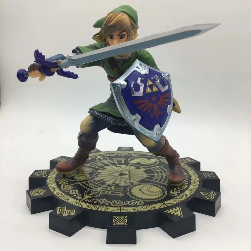 

Коллекционная фигурка Линка из The Legend Of Zelda: Skyward Sword в масштабе 1/7 с Мастер-мечом и гильянским щитом, в коробке, для фанатов игры